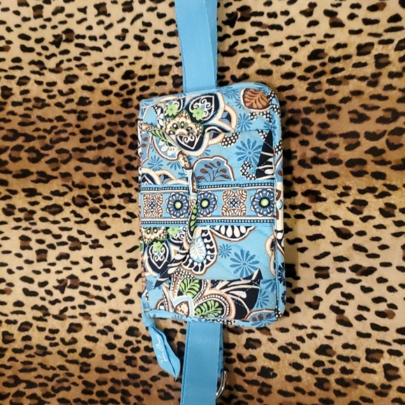 Vera Bradley Retired Bali Blue Fanny Pack Belt Bag 8X5 - Picture 8 of 9